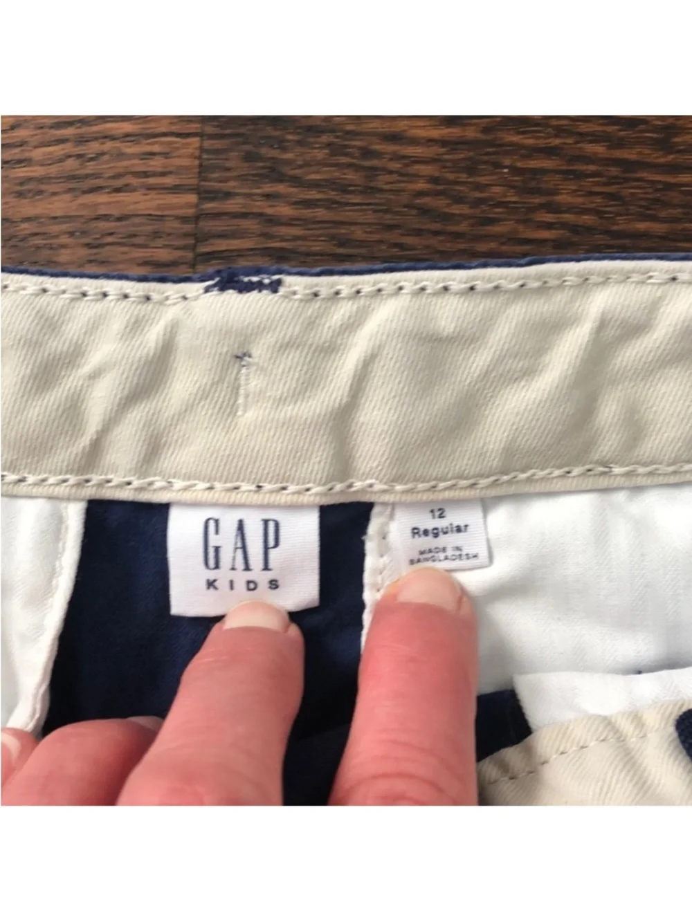 Gap Kids Navy School Uniform Cotton Chino Shorts Size 12